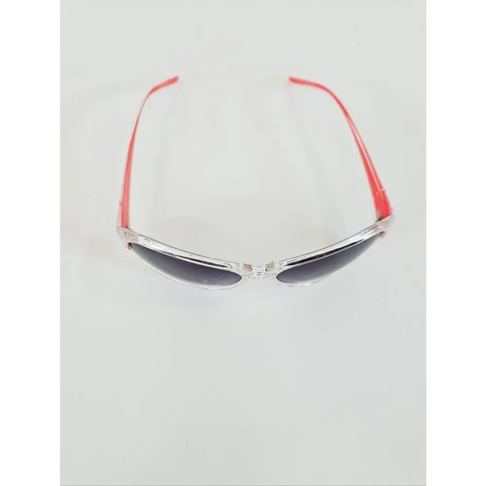 Vintage Dolce & Gabbana Wayfarer Red Large Gradient Frame Smoke Lens Sunglasses